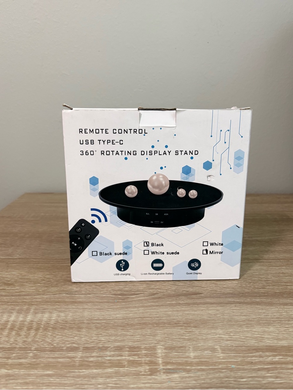 360° Rotating Display Stand with Remote Control -